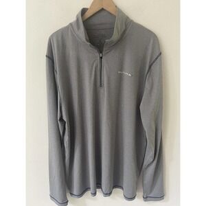 Salt Life T-Shirt Mens Size XL Gray Long Sleeve SLX Performance Stretch Fish